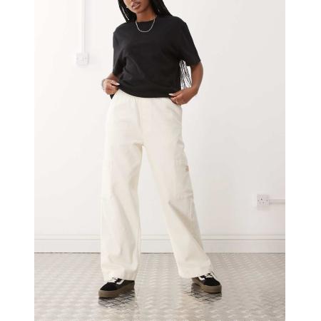 Obey Primal Cargobroek in crème-Wit