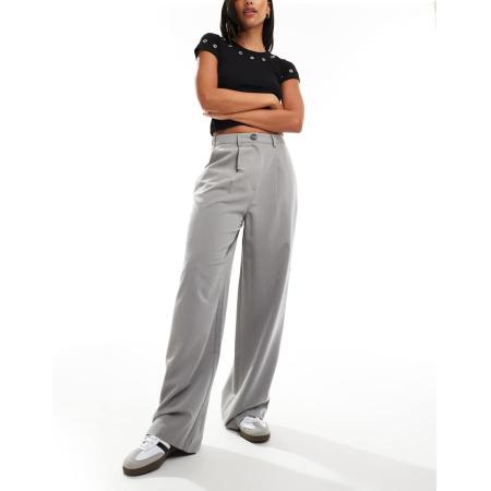 Miss Selfridge Elegante broek met wijde pijpen in grijs
