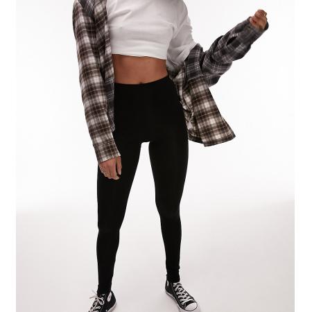 Topshop Tall Basic legging tot op de enkels in zwart