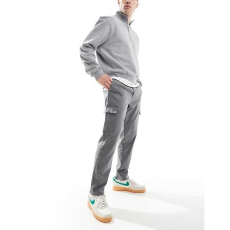 New Look - Nette cargobroek in grijs