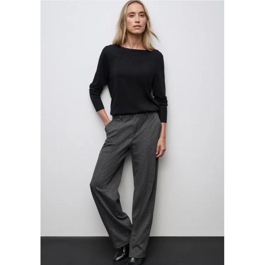 Street One Straight Legs Zwart