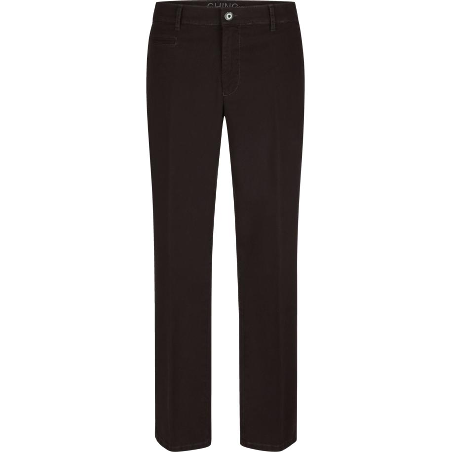 BABISTA Broek met platte voorkant donkerbruin, Effen Bruin