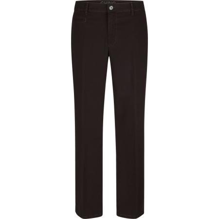 BABISTA Broek met platte voorkant donkerbruin, Effen