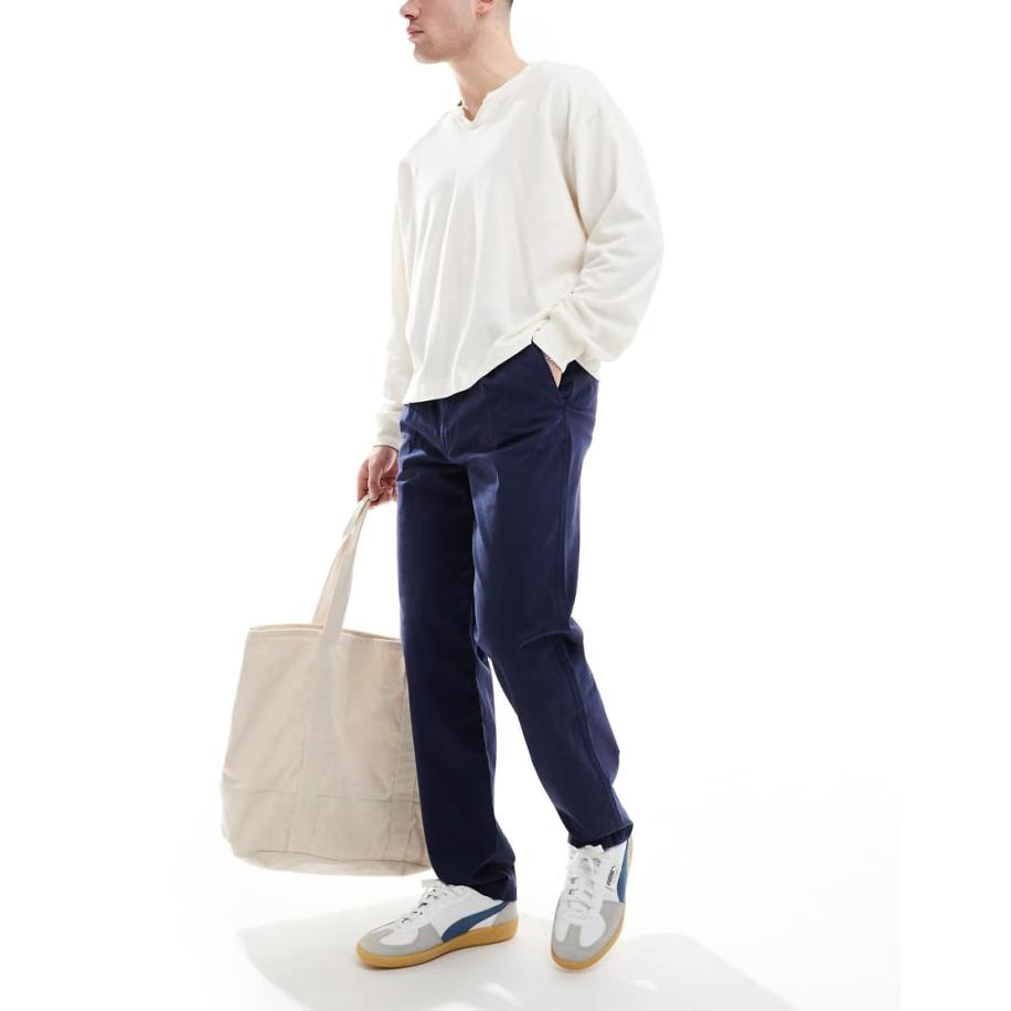 Threadbare - Broek in marineblauw Blauw