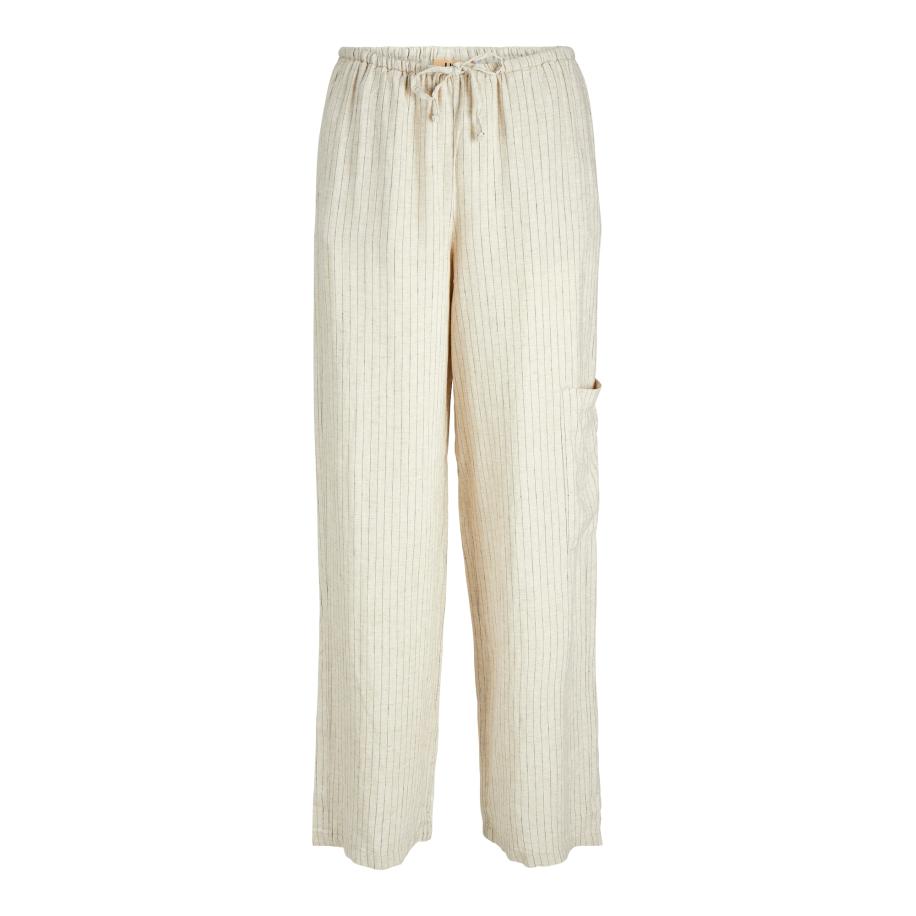 JJXX Broek JXBREEZE FLORA SUMMER greige / zwart Grijs