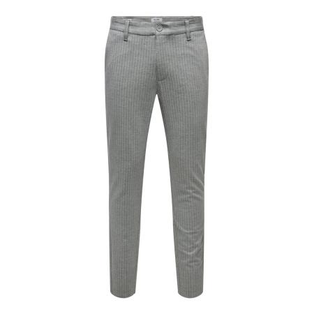 Only & Sons Only & Sons Chino Mark grijs / wit