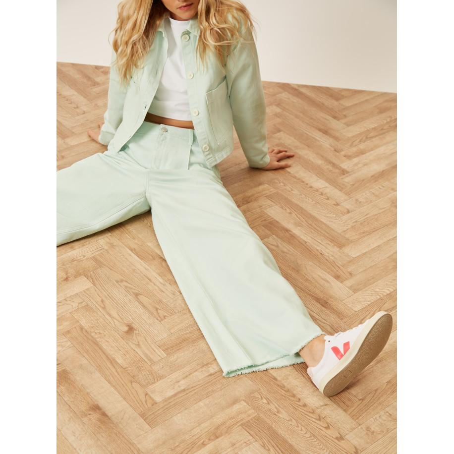 Aligne Aligne Bandplooi jeans Connie lichtblauw -