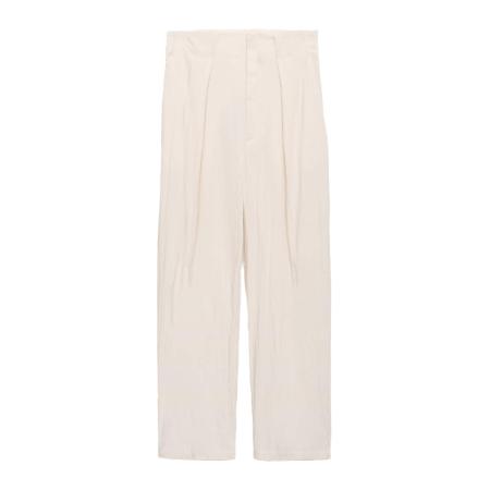 Mango MANGO Bandplooibroek PAPER-H wolwit