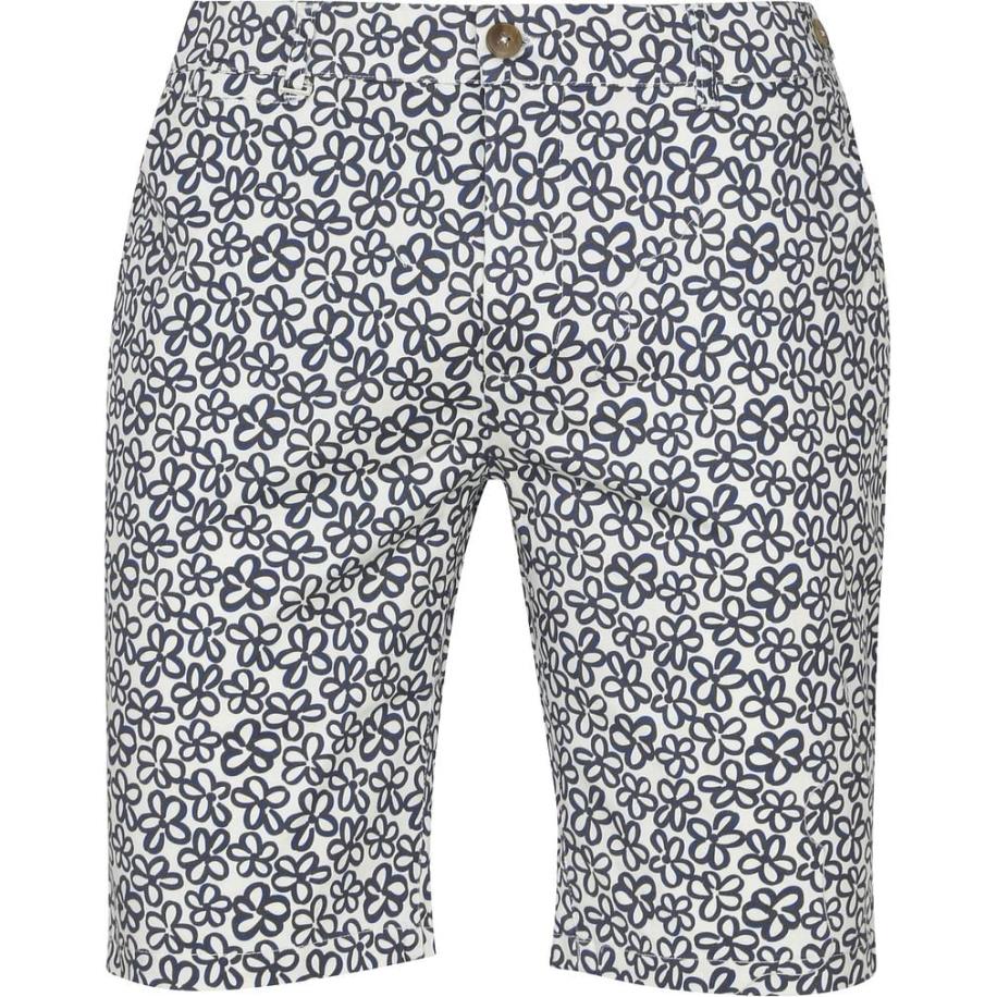 Blue Industry Short M8 Bloemen Donkerblauw Blauw