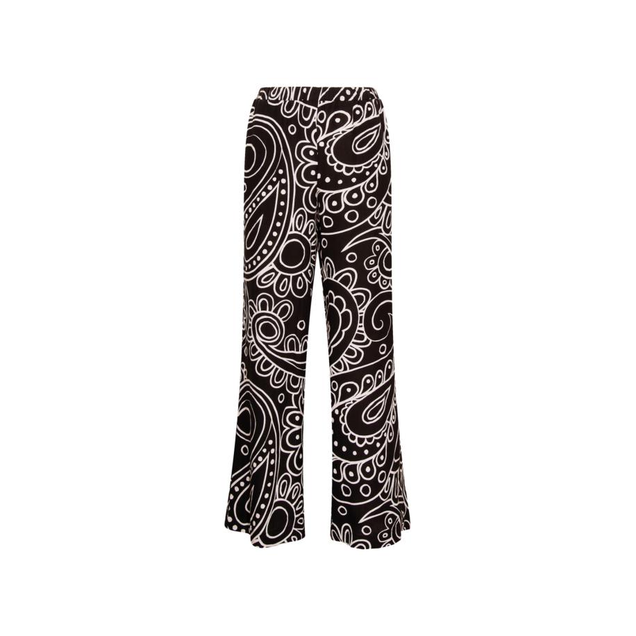 Seidensticker SEIDENSTICKER Broek The Statement Prints zwart / wit -