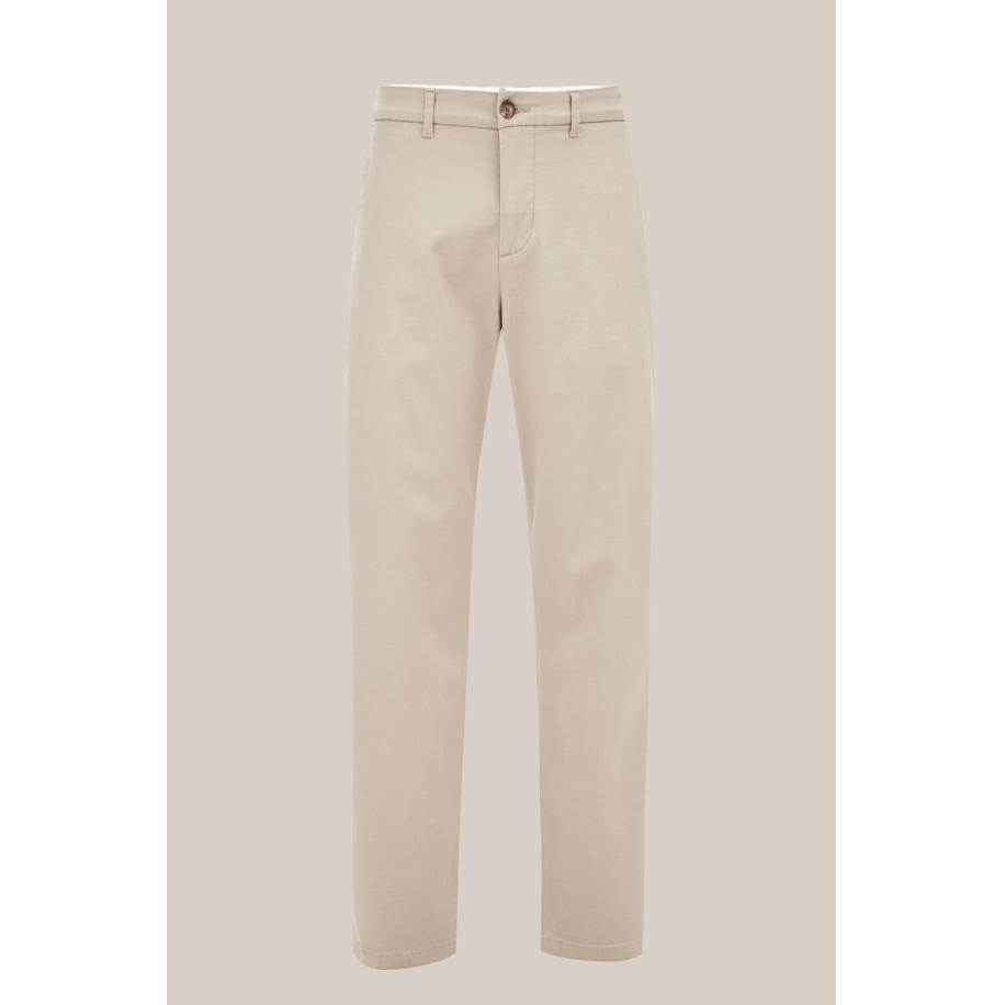 Van Gils heren regular fit chino - Regular fit - Greige - Katoen - Maat: 29/32 Grijs