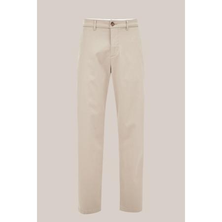 Van Gils heren regular fit chino - Regular fit - Greige - Katoen - Maat: 36/32