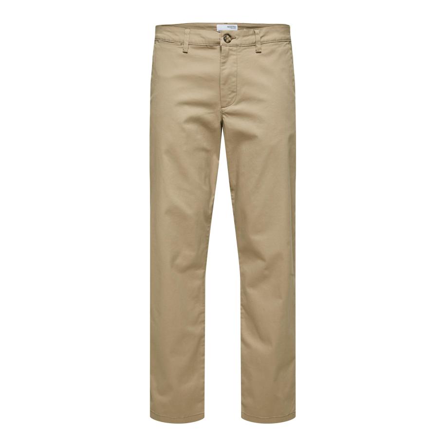 Selected SELECTED Chino New Miles camel / zwart / wit -