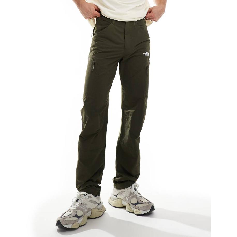 The North Face - Exploration - Toelopende broek met cargozak in groen Groen