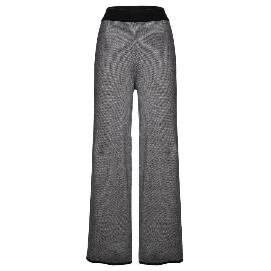 Influencer Influencer Broek zwart / offwhite -