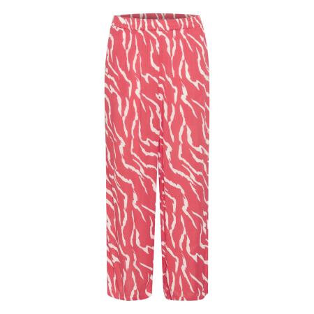 Kaffe Broek Dacia pastelrood / wit