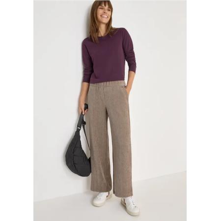 CECIL Zachte chenille broek Wide Legs -