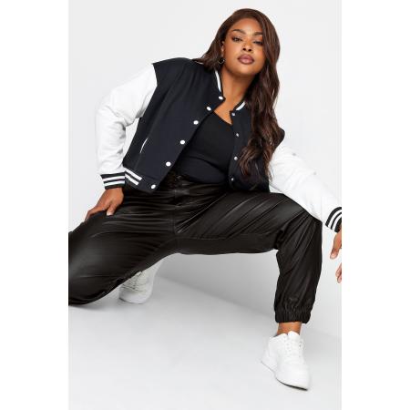 Yours Cargobroek Met Coating In Zwart Size 58-60