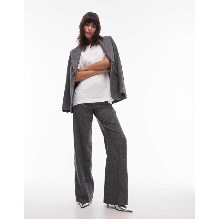 Mango Broek in grijs, deel van co-ord set Grijs