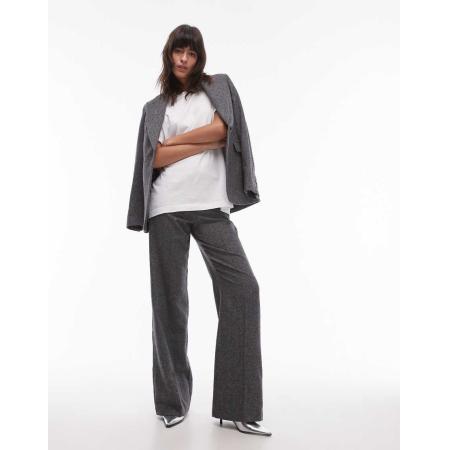 Mango Broek in grijs, deel van co-ord set