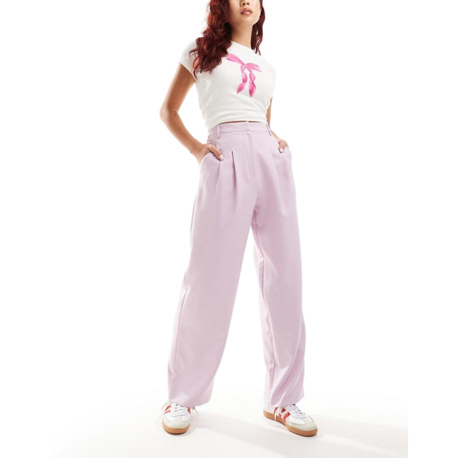 Miss Selfridge Broek met wijde pijpen in lila-Paars Paars