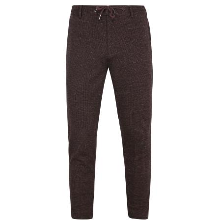 Suitable Chino Das Pied de Poule Aurbergine