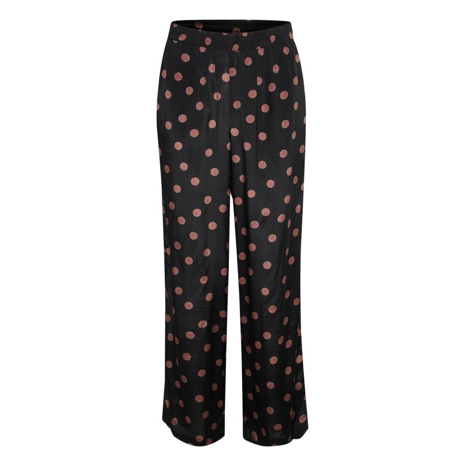Kaffe Broek Jilli bruin / zwart Zwart