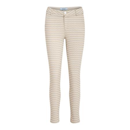 Minus minus Broek Carma donkerbeige / offwhite