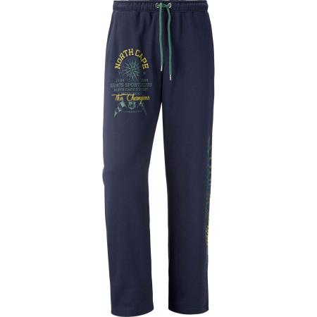 Jan Vanderstorm Sweatpants donkerblauw, Bedrukt