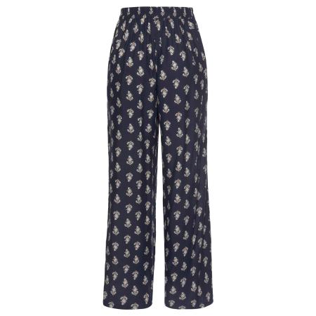 VIVANCE VIVANCE Broek marine / donkergeel / wit