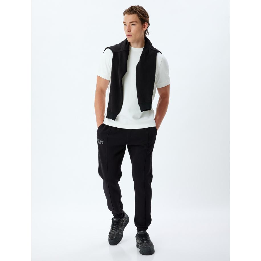 Koton Koton Broek zwart / wit -
