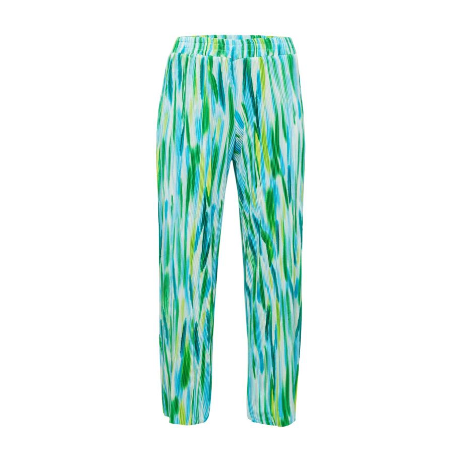 Only Carmakoma ONLY Carmakoma Broek LISSETA blauw / groen / wit -