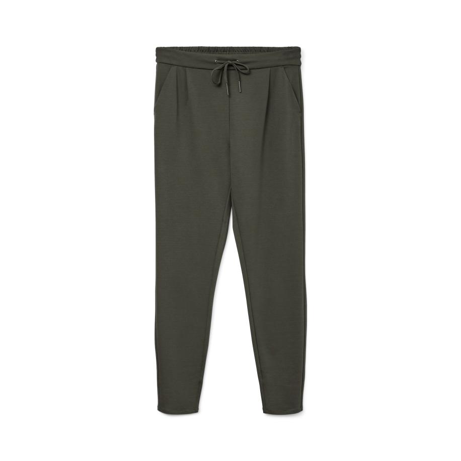 Vero Moda Vero Moda Petite Broek Eva donkergroen -