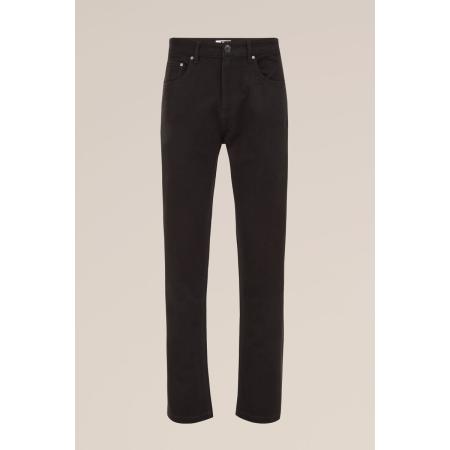 WE Fashion Heren regular fit broek - Regular fit - Zwart - Katoen - Maat: 36/32