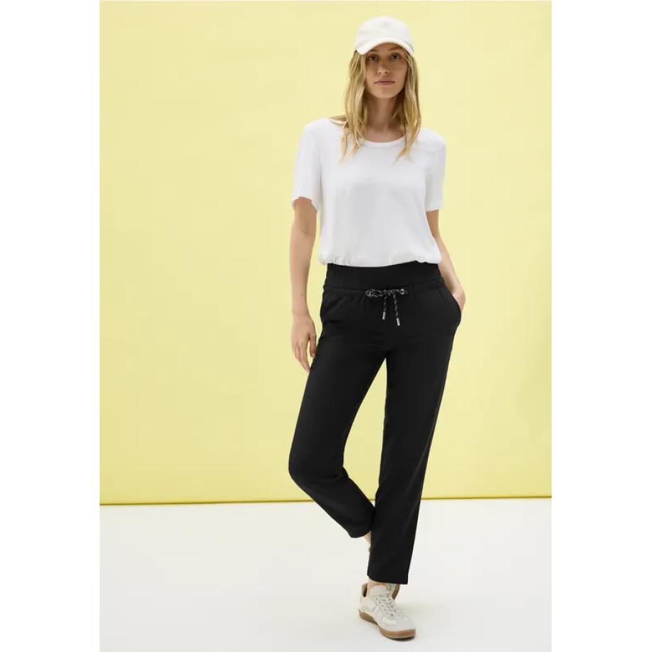 CECIL Loose Fit broek Zwart