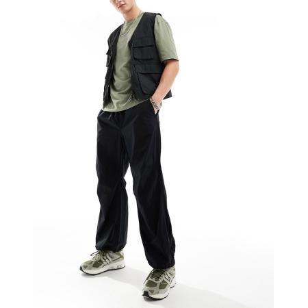 Jack & Jones - Wijde broek in zwart