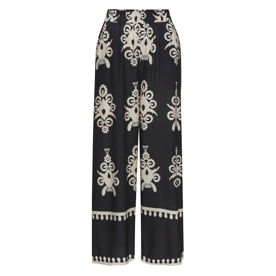 Lascana LASCANA Broek zwart / wit -