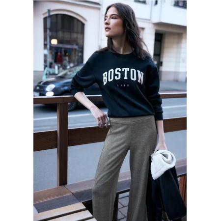 Street One Gevlekte broek Wide Legs