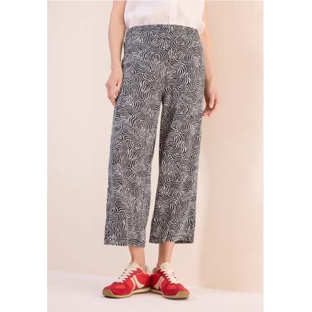 CECIL Broek met gedessineerde Wide Legs