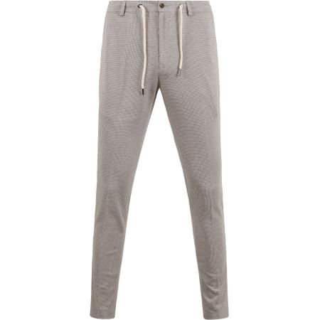 Suitable Pantalon Jersey Pied De Poule Beige