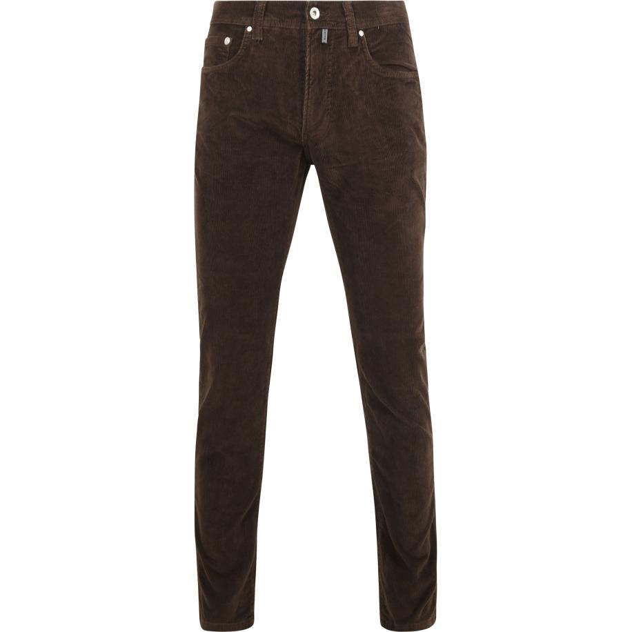 Pierre Cardin Broek Lyon Future Flex Corduroy Bruin Bruin