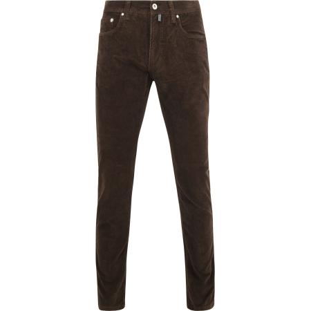 Pierre Cardin Broek Lyon Future Flex Corduroy Bruin