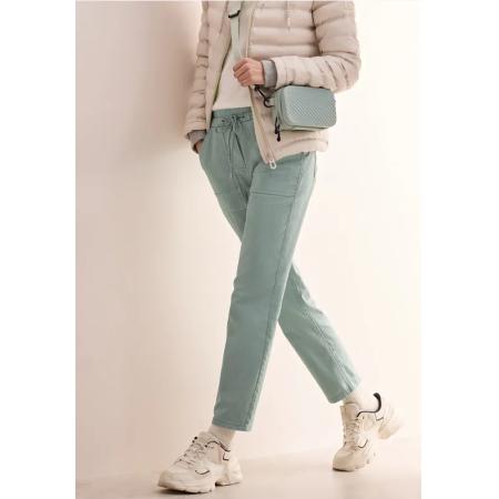 CECIL Broek met gewassen look