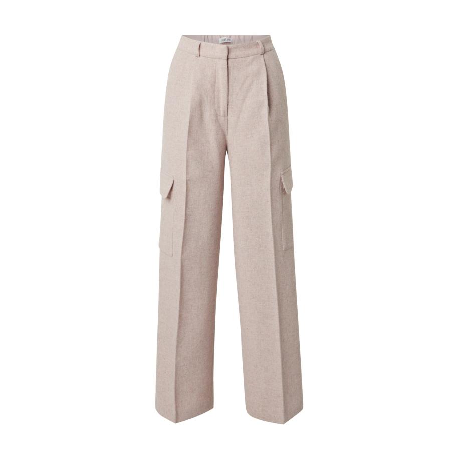 EDITED EDITED Broek Tjarda Wool taupe / pink -