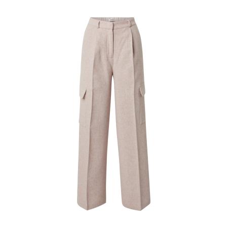 EDITED EDITED Broek Tjarda Wool taupe / pink