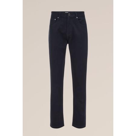 WE Fashion Heren regular fit broek - Regular fit - Marineblauw - Katoen - Maat: 36/32