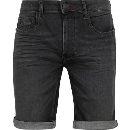 No Excess Denim Short Antraciet