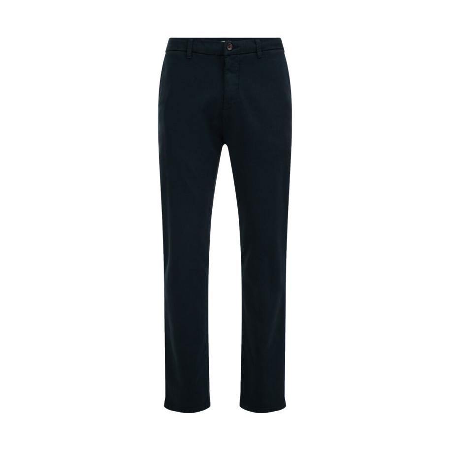 Fundamentals heren slim fit chino van jog kwaliteit - Slim Fit - Donkerblauw - Katoen - Maat: 34/34 Blauw