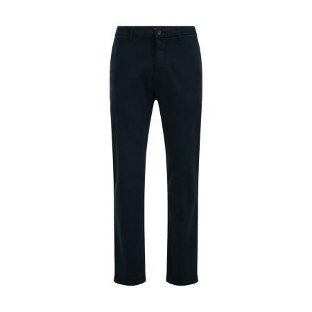 Fundamentals heren slim fit chino van jog kwaliteit - Slim Fit - Donkerblauw - Katoen - Maat: 34/34