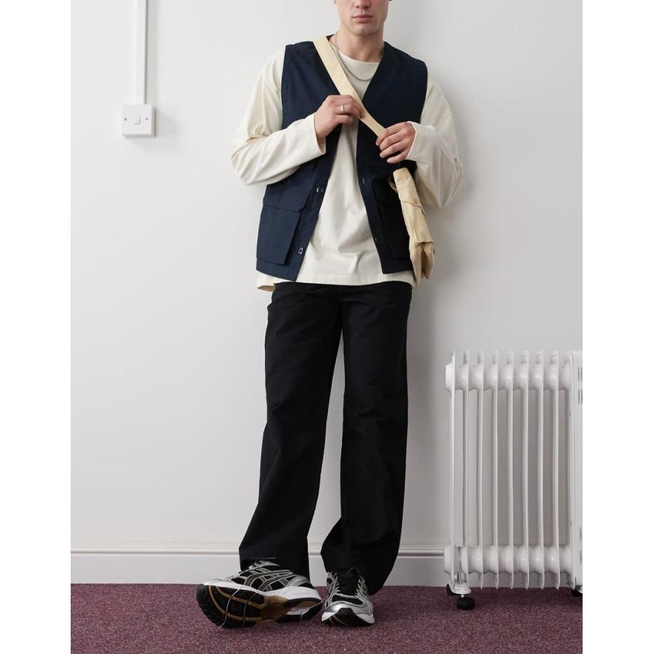 Prohibited - Rechte chinobroek in marineblauw Blauw